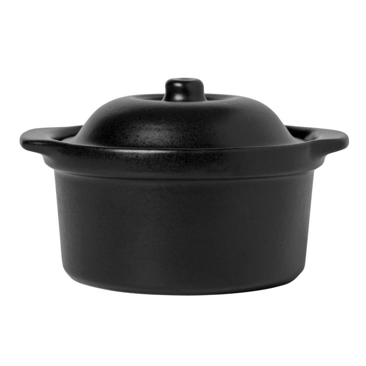 broste Copenhagen Vig Ovenproof Dish With Lid Black