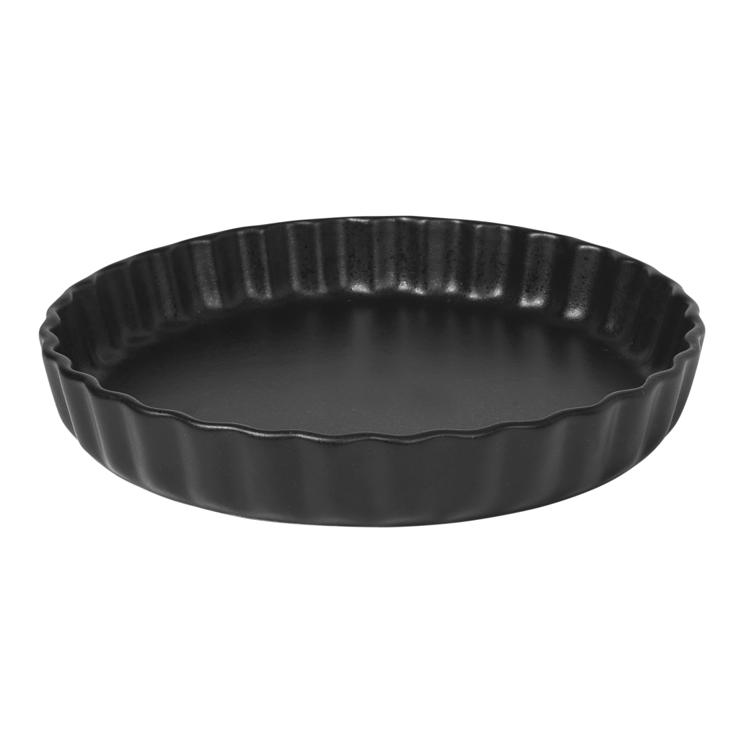 broste Copenhagen Vig Round Ovenproof Dish Black