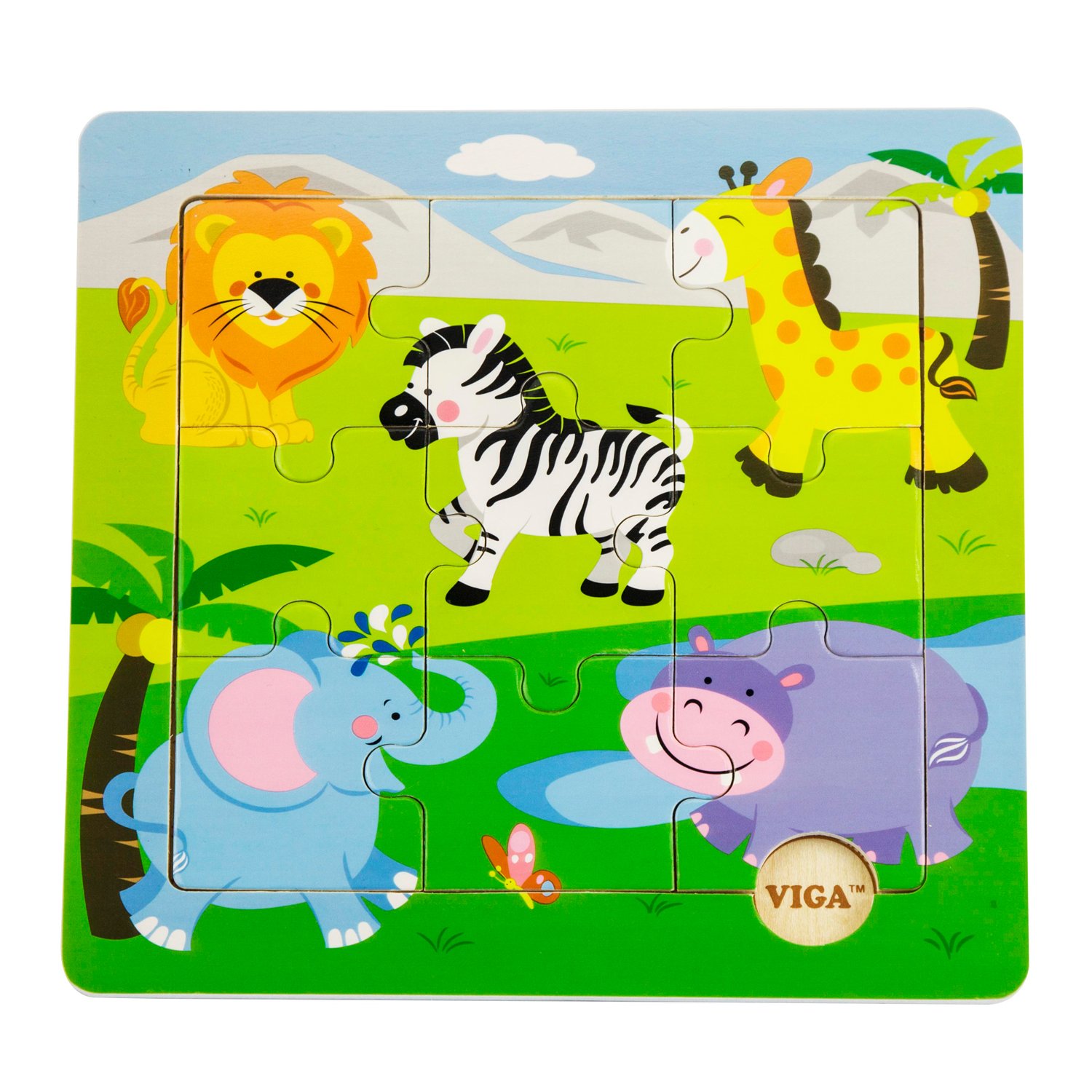 Viga Toys Theme Jigsaw Puzzle Wild Animals