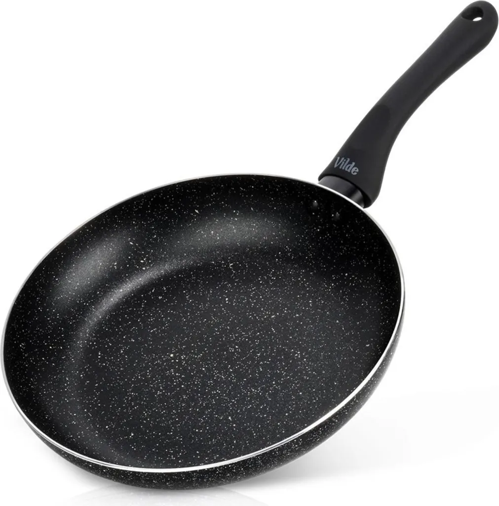 Vilde | 24 cm frying pan - Granite coating - Induction/Gas - Black - Non-stick - BLACK LINE
