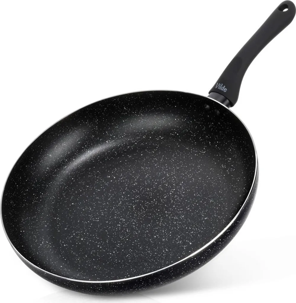 Vilde | 32 cm frying pan - Granite coating - Induction/Gas - Black - Non-stick - BLACK LINE