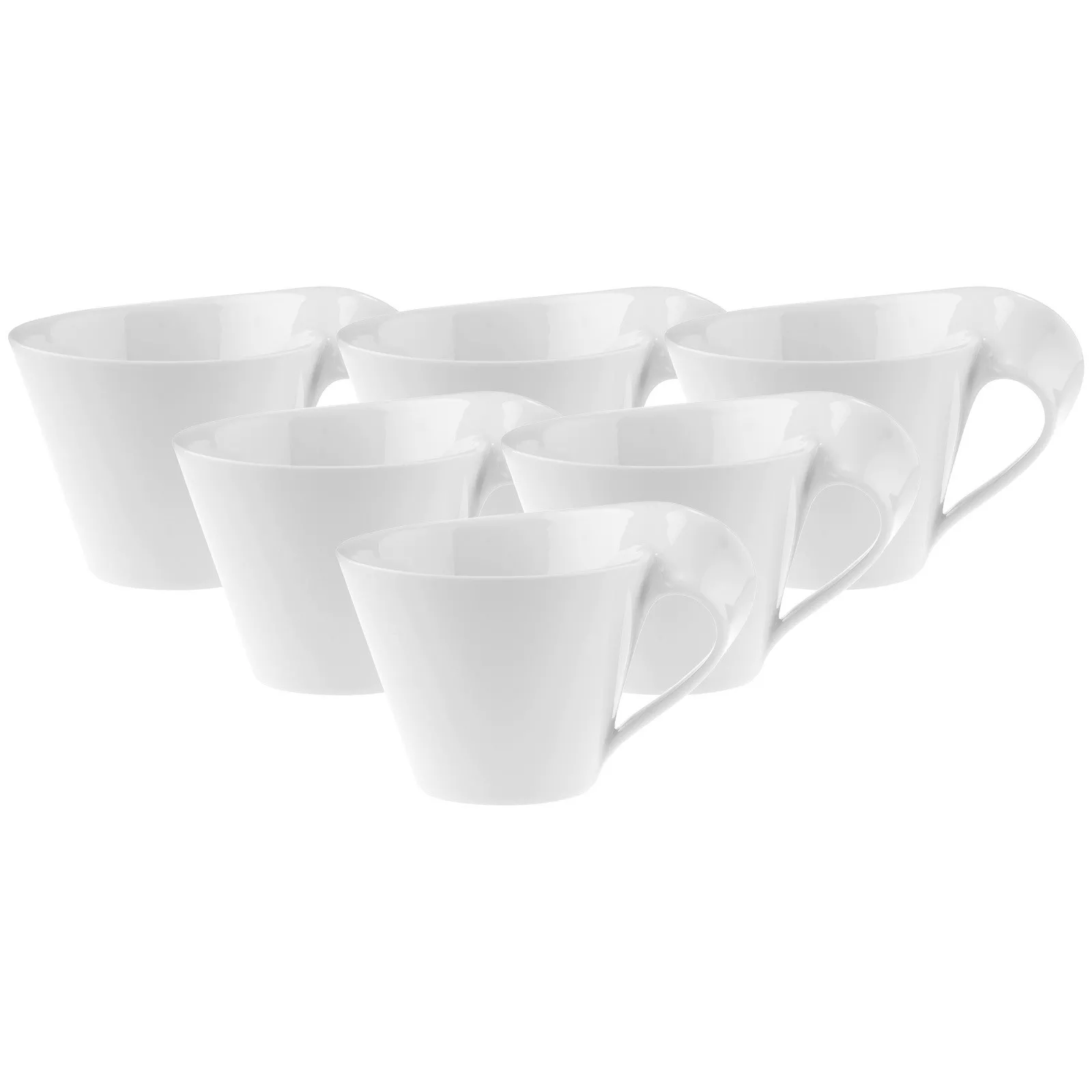 Villeroy & Boch CAFÉ AU LAIT TOP CUPS NewWave Caffè white 260 ml set of 6