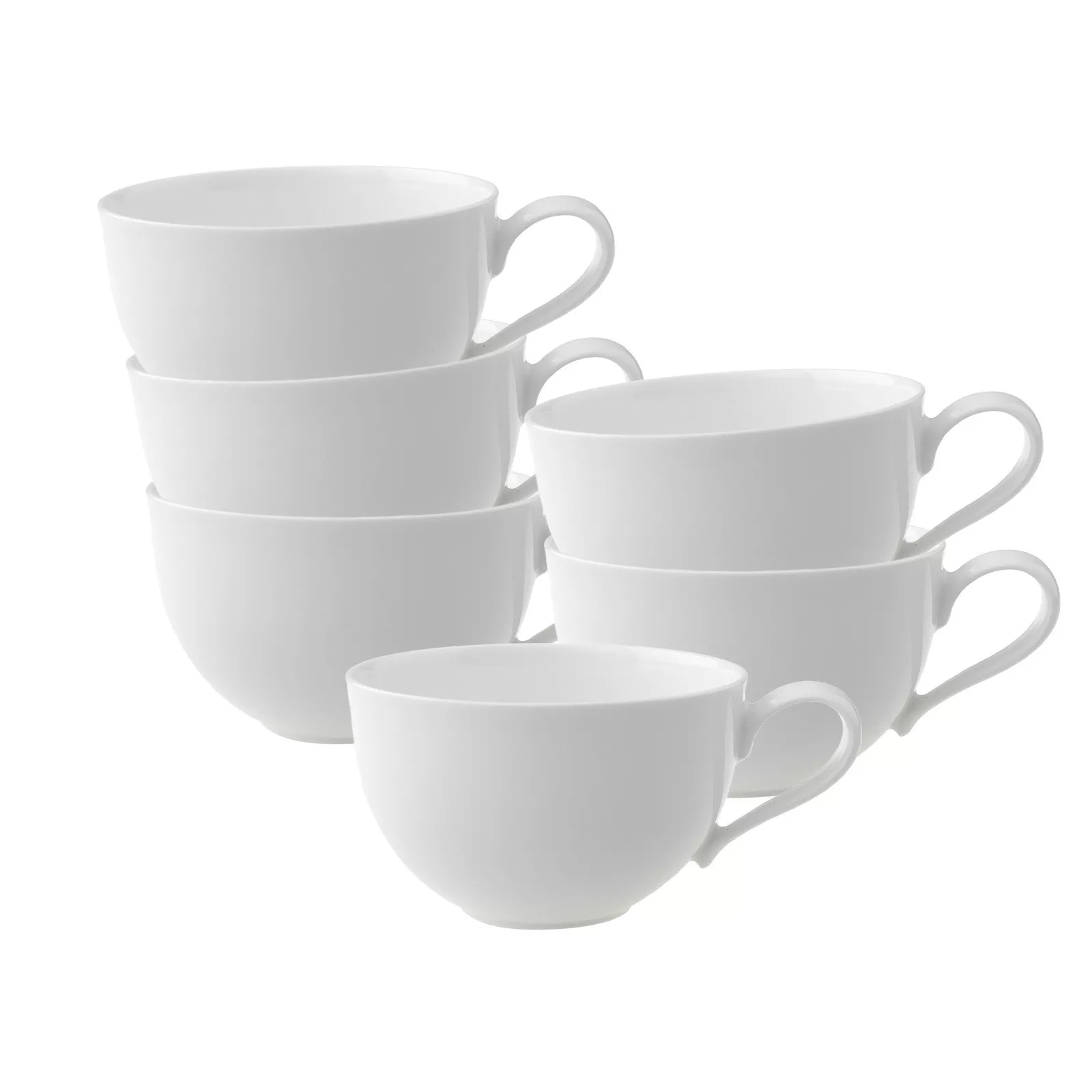 Villeroy & Boch CAPPUCCINO CUPS New Cottage Basic white 290 ml 6-piece set