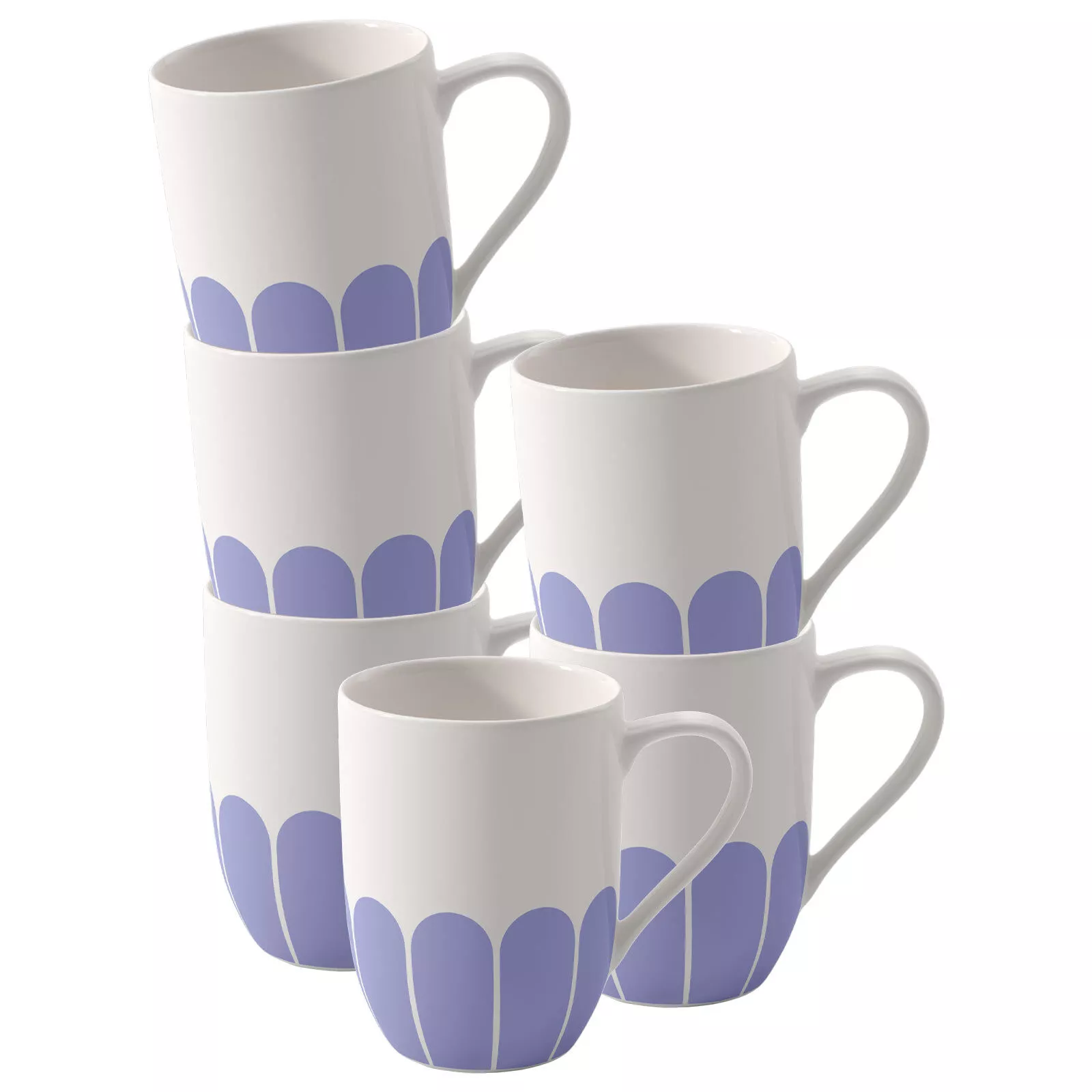 Villeroy & Boch HANDLE MUG Fleur Couleur Bleu 290 ml set of 6