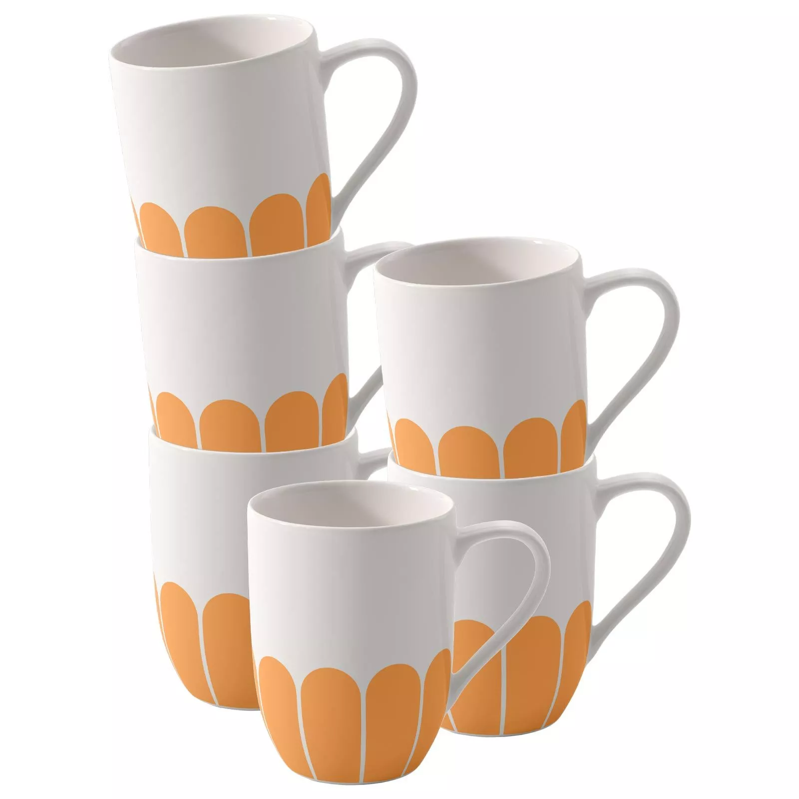 Villeroy & Boch HANDLE MUG Fleur Couleur Soleil 290 ml set of 6