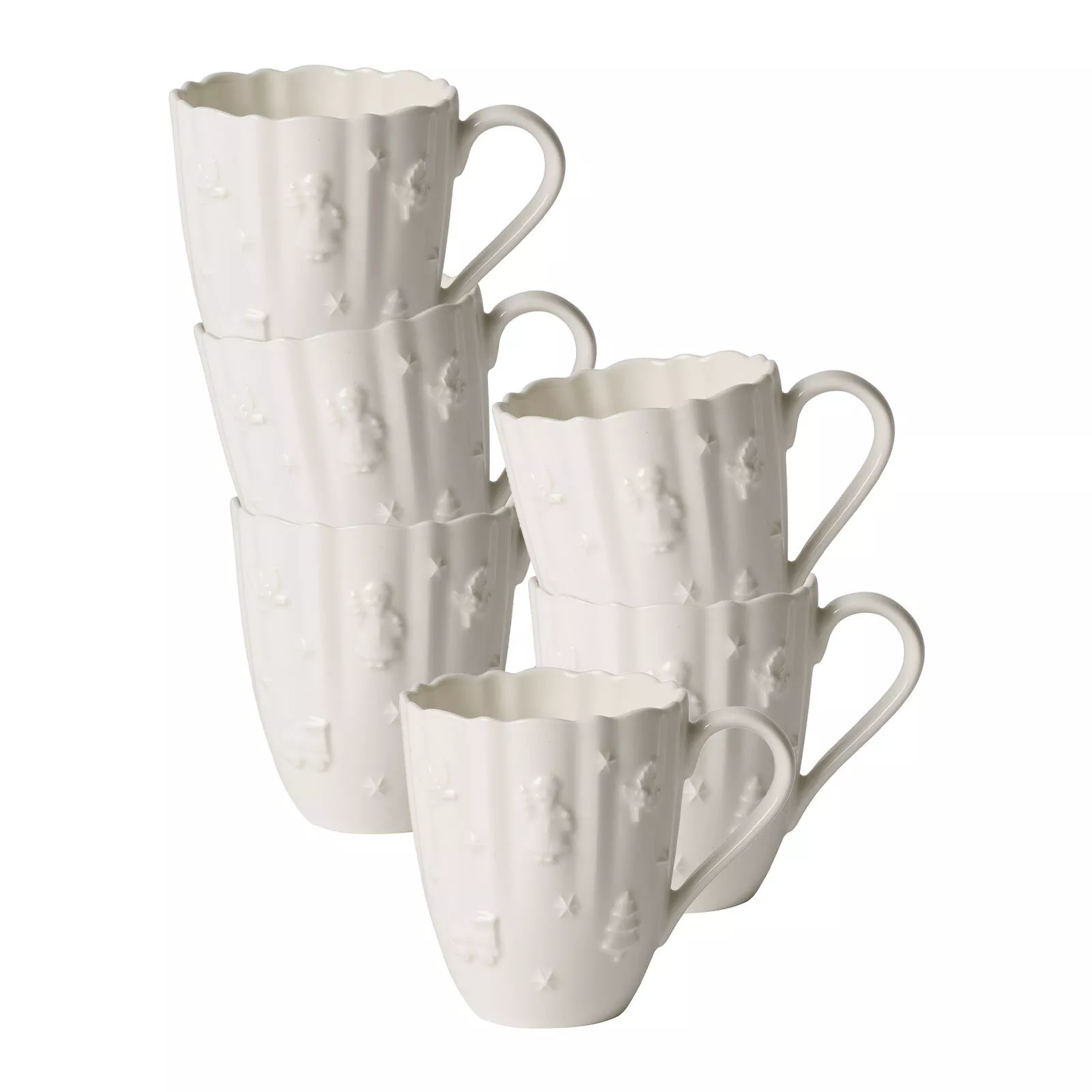 Villeroy & Boch Coffee Mugs Toys Delight Royal Classic White 250 ml Set of 6