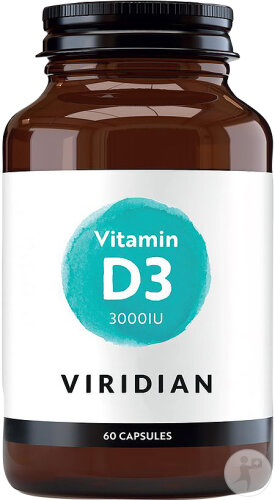 Restaxil Viridian Vitamin D3 3000 IU 60 Capsules