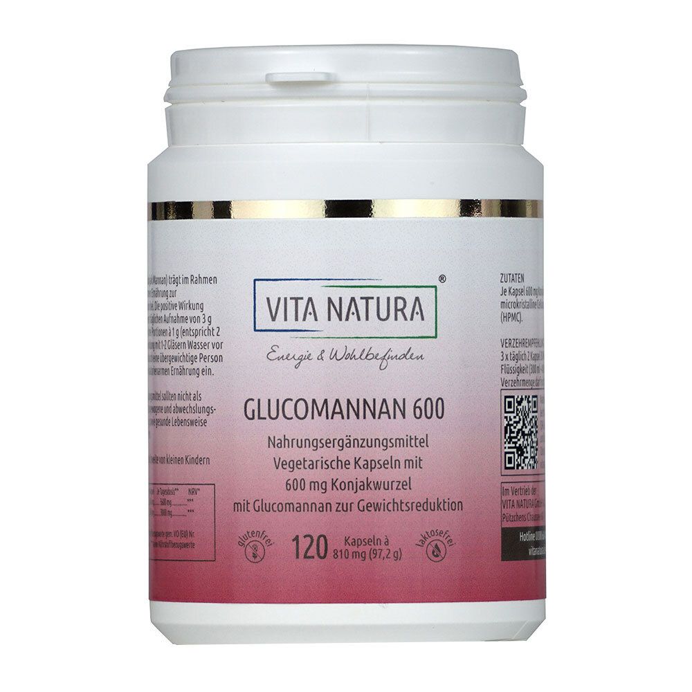Vita Natura® Glucomannan 600 mg 120 St