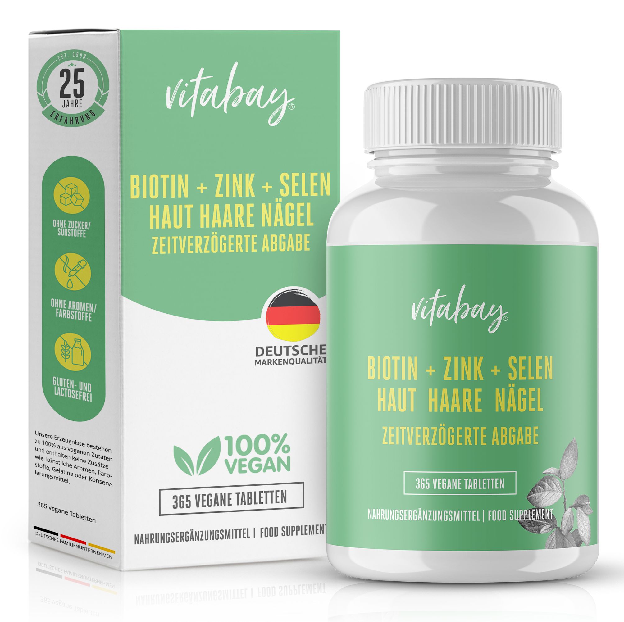 Vitabay Biotin 10 mg Depot + Selenium 110 mcg + Zinc 10 mg 365 St