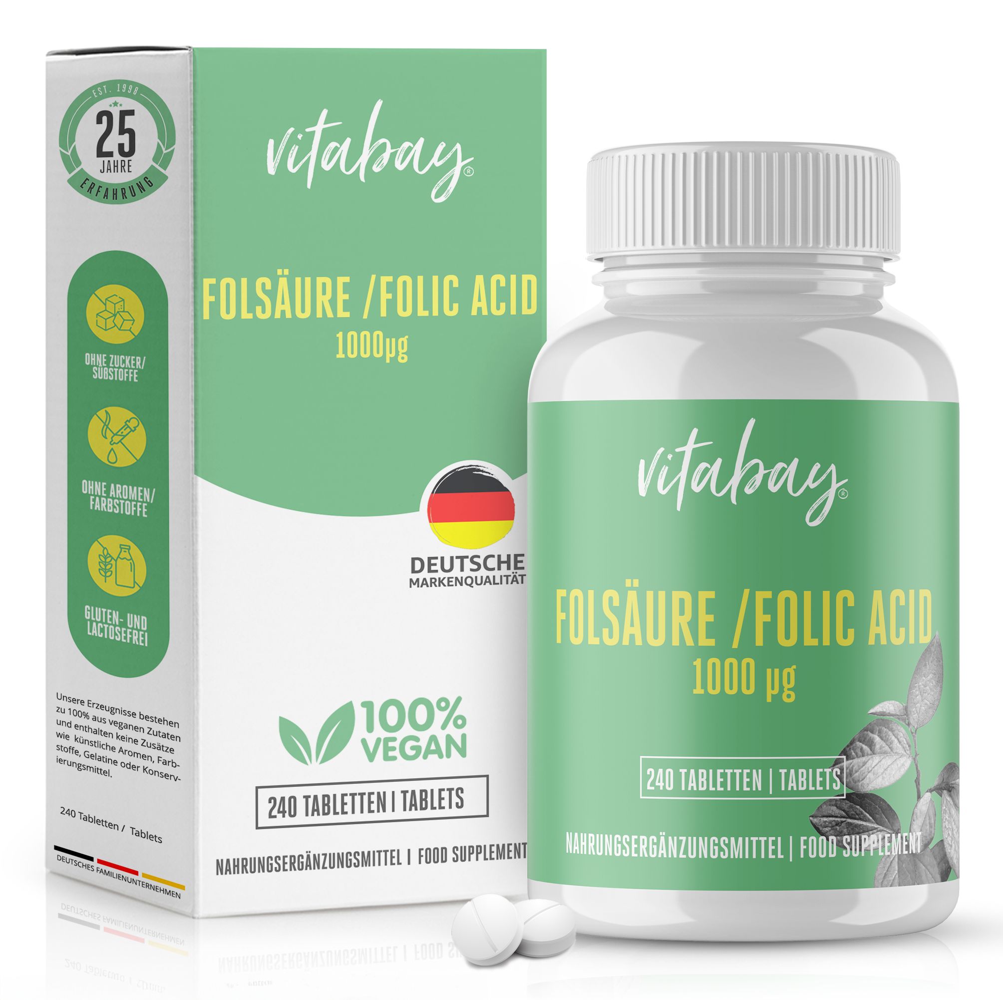 Vitabay folic acid - folic acid - 1000 mcg