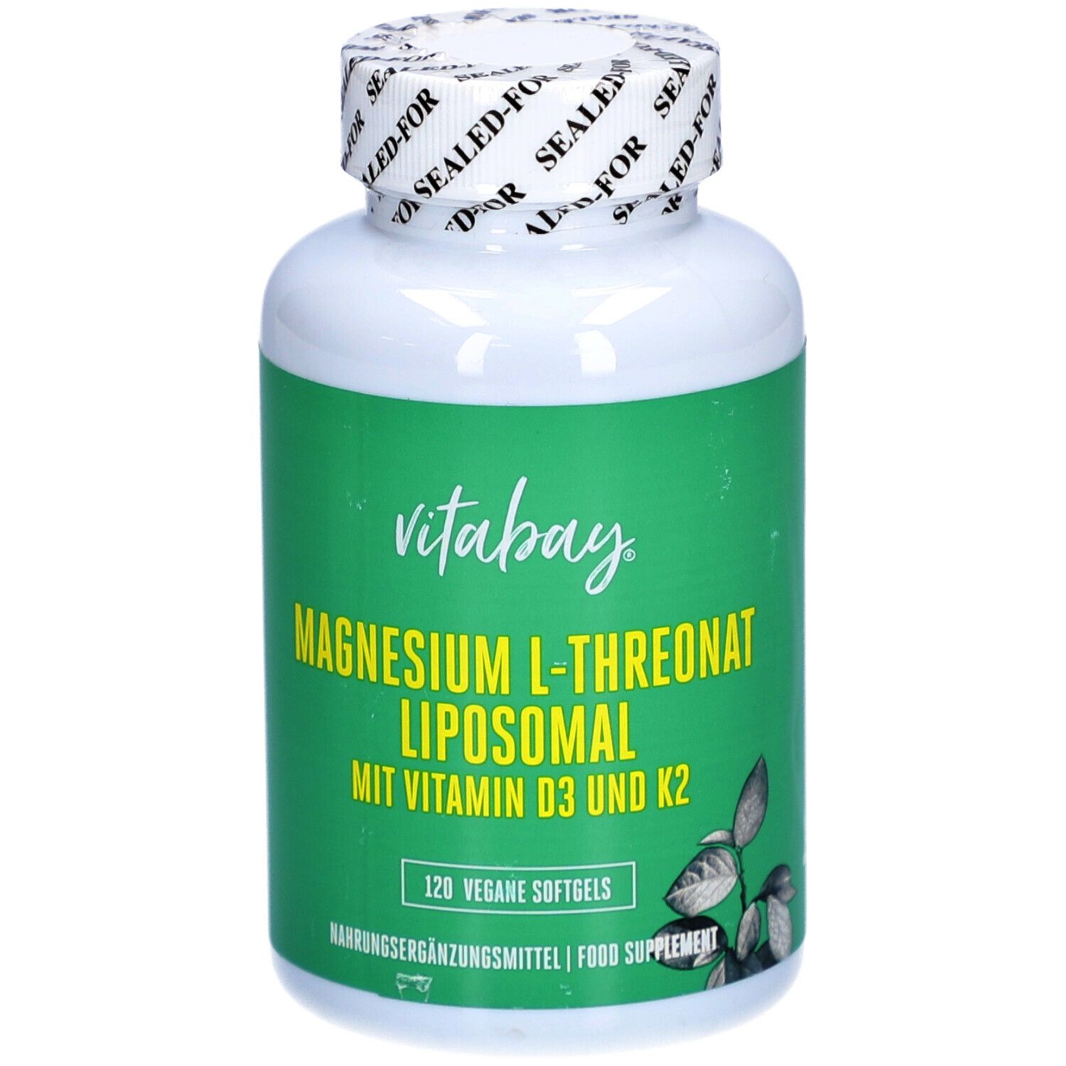 Vitabay Liposomal Magnesium L-Threonate 2000 mg, 120 capsules