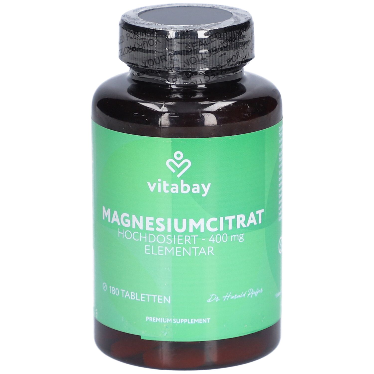 Vitabay Magnesium Citrate – High Dose 400 mg Elemental 180 St