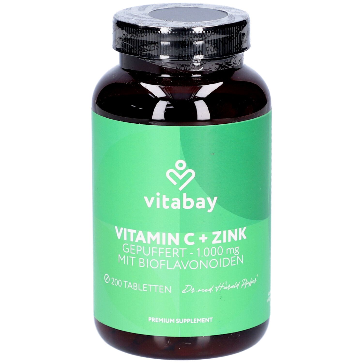 vitabay Vitamin C + Zinc Buffered - 1,000 mg with Bioflavonoids, 200 St