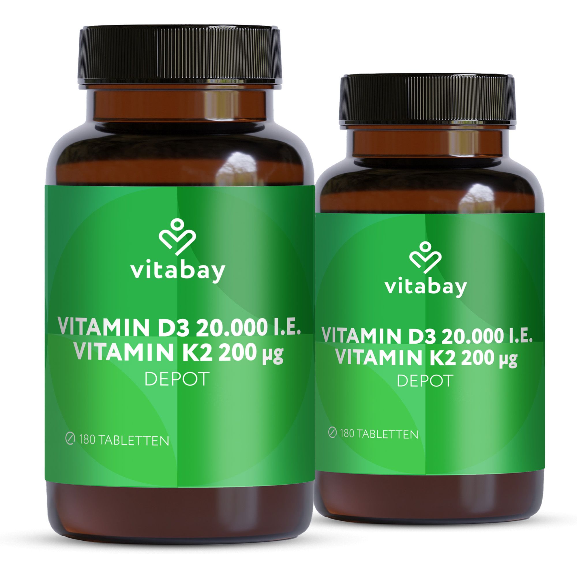 Vitabay Vitamin D3 20000 IU + K2 360 St