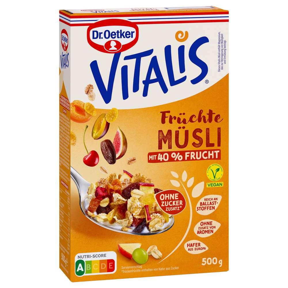 Dr. Oetker Vitalis fruit muesli without added sugar