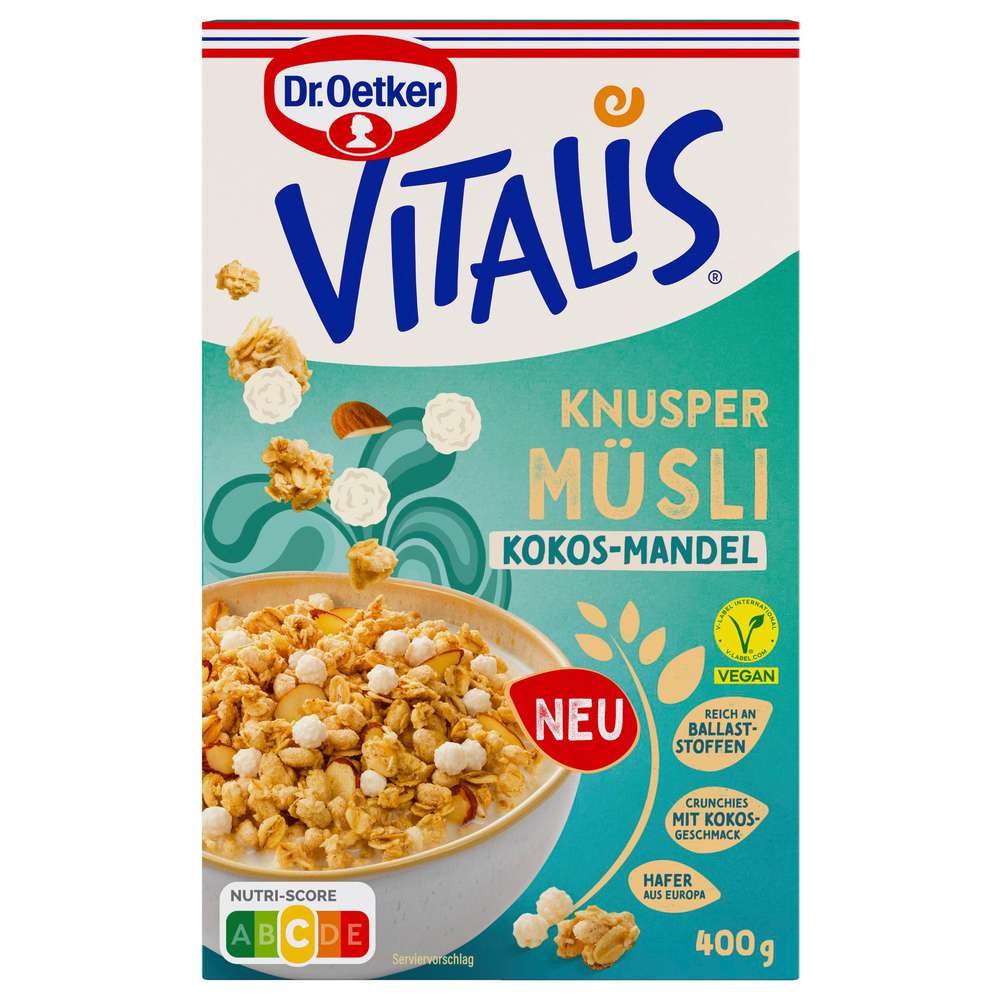 Vitalis crunchy muesli, coconut almond