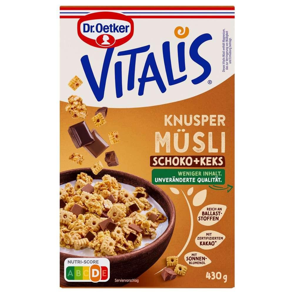 Dr. Oetker Vitalis Crunchy Muesli Chocolate + Biscuit