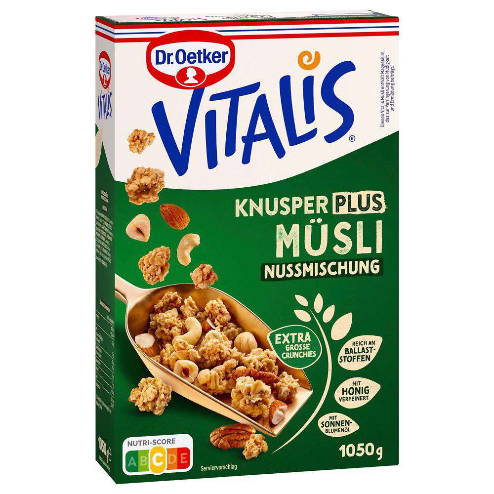 Dr. Oetker Vitalis Knusper Plus muesli, nut mix 1050g