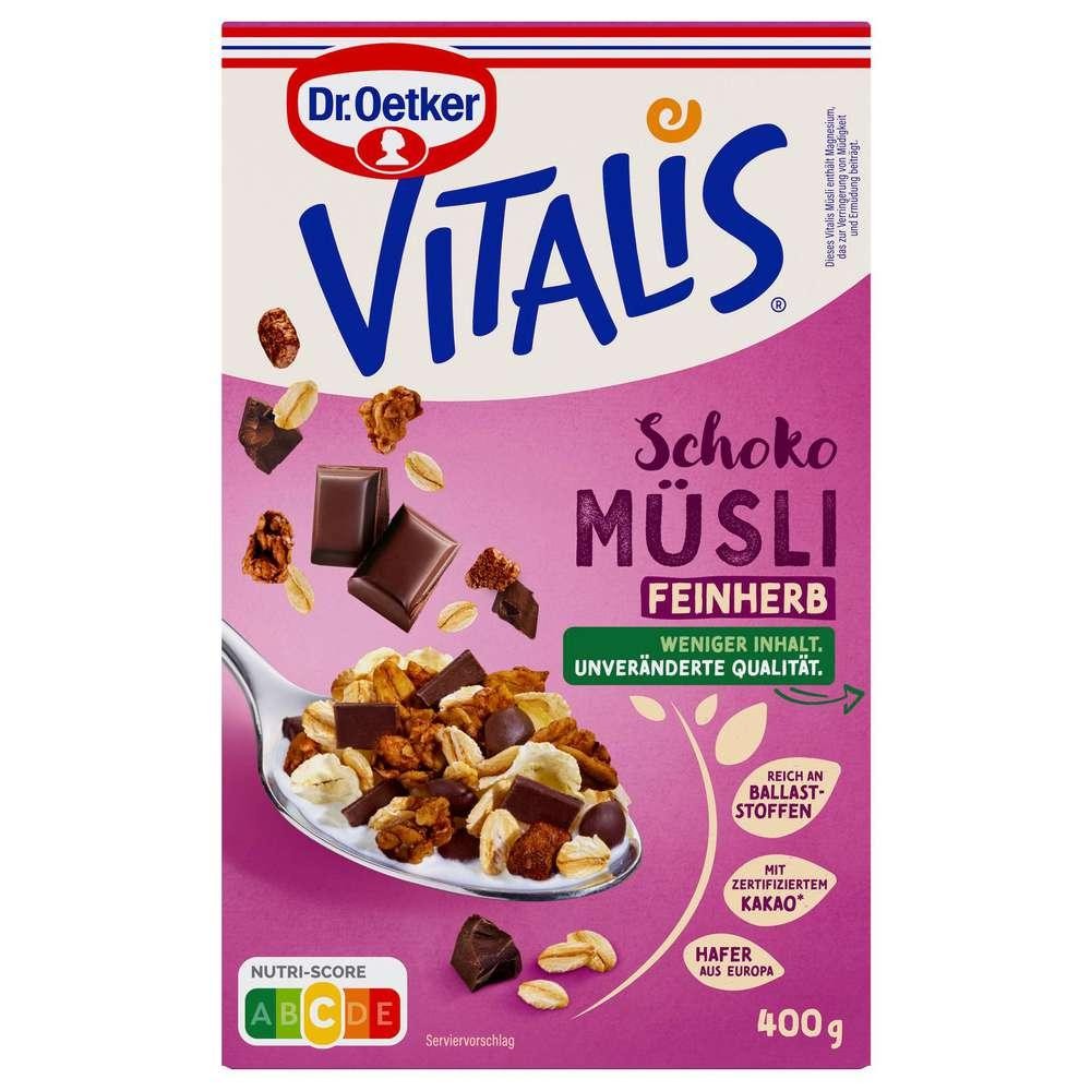 Dr. Oetker Vitalis Chocolate Muesli, semi-sweet