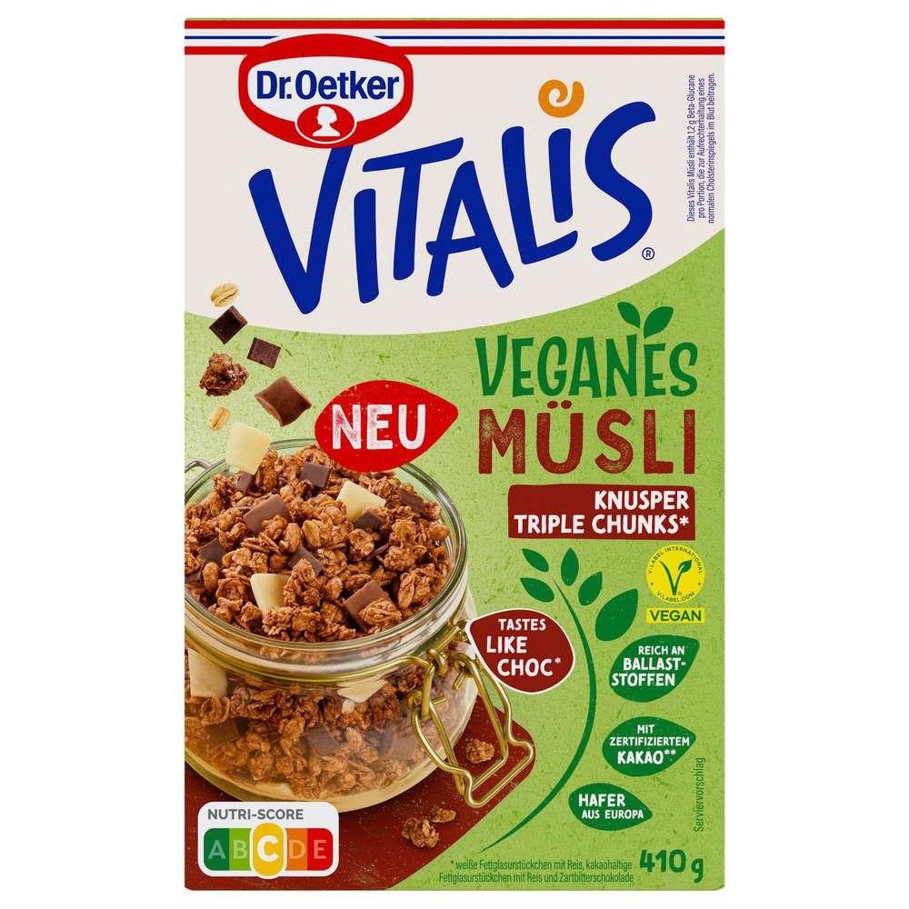 Dr. Oetker Vitals Crunchy Muesli Vegan, Triple Chunks