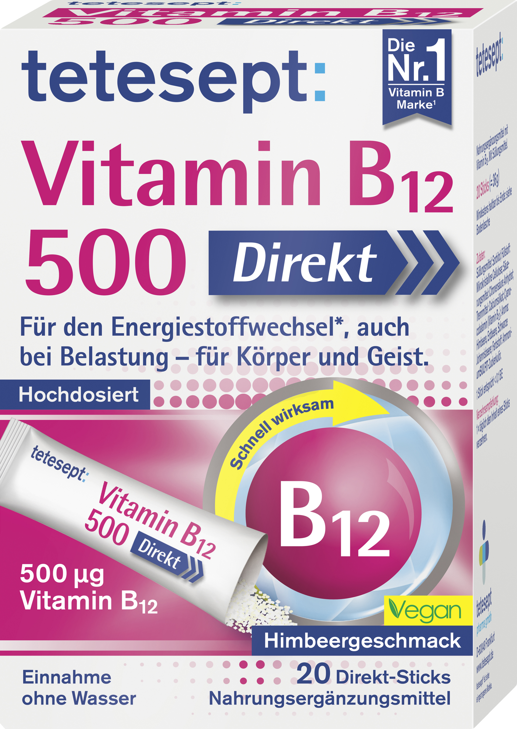 tetesept Vitamin B12 Sticks 500µg
