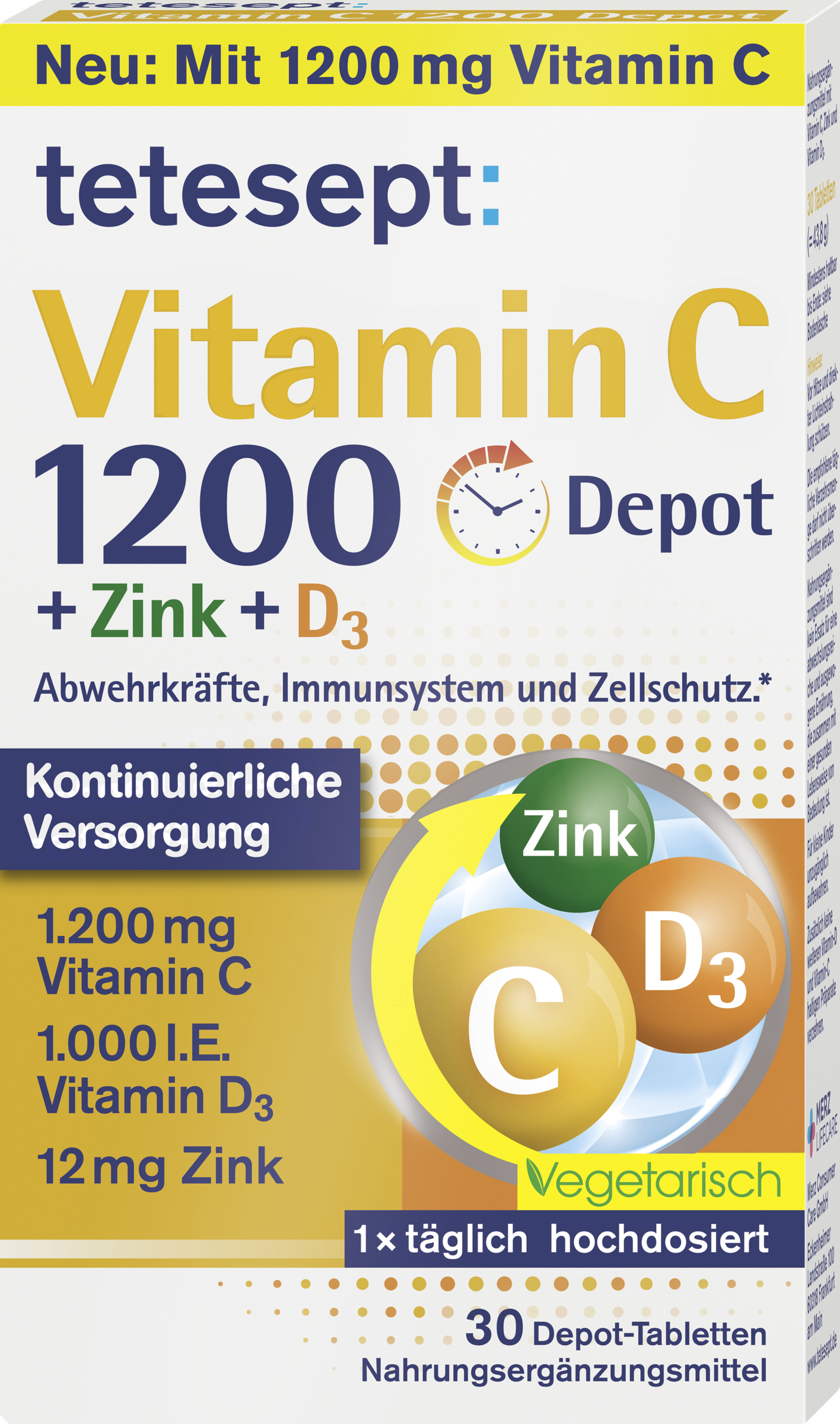 tetesept Vitamin C 1200 Depot tablets