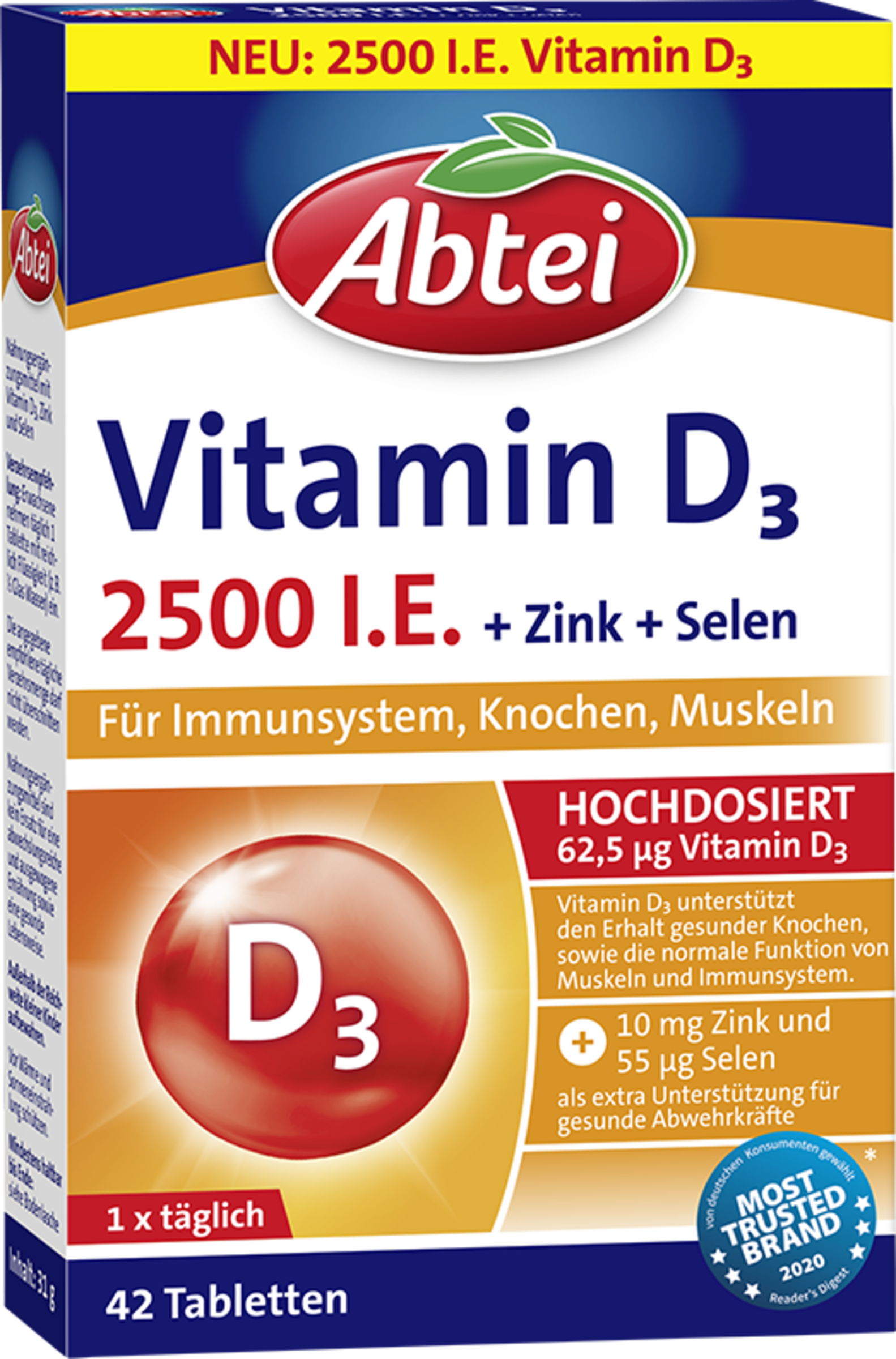 Abtei Vitamin D 3 2500 I.E.