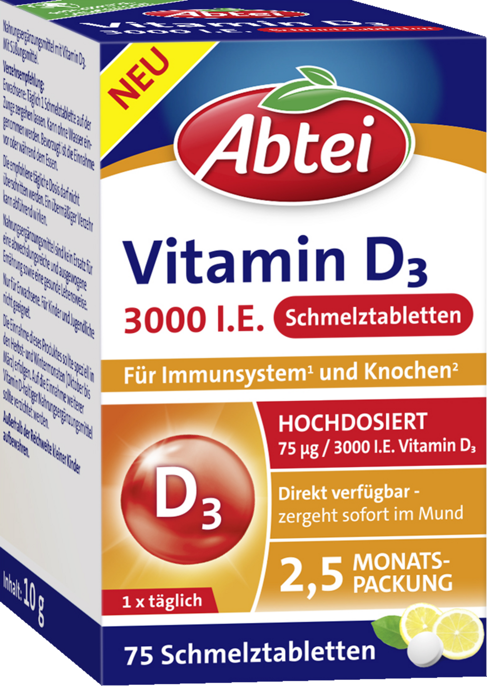 Abtei Vitamin D3 3000 IU