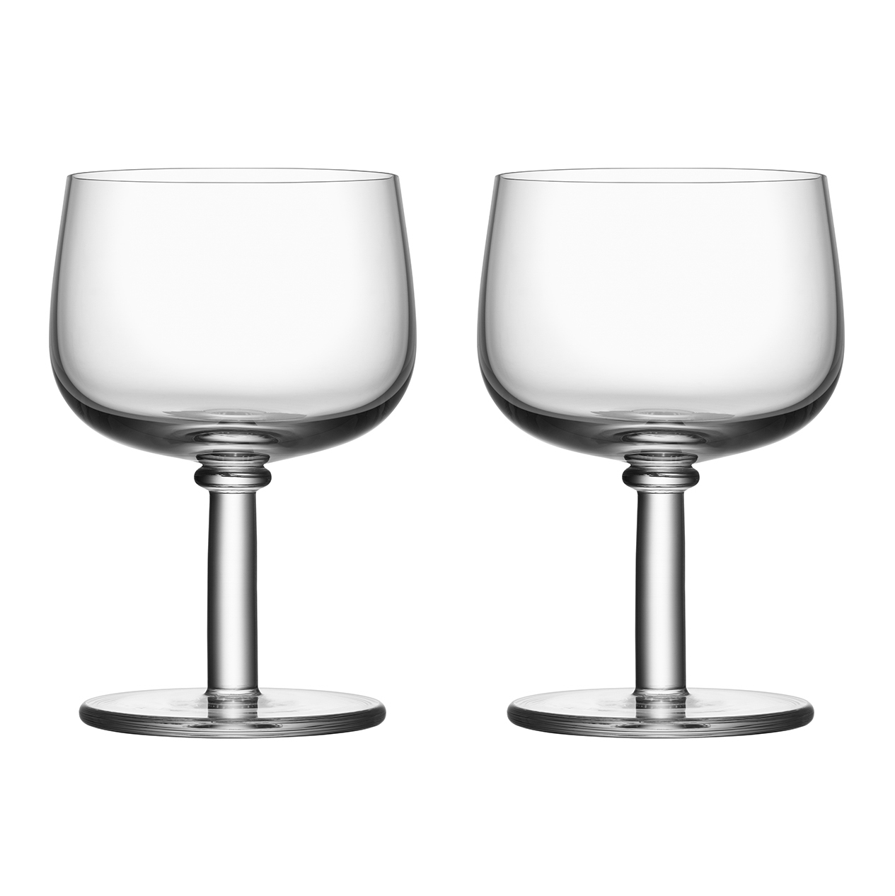 Kosta Boda Viva glass on foot 35cl Pack of 2