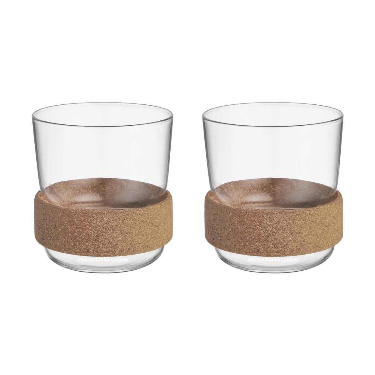 Kosta Boda Viva Cup with Cork Ring 30 cl 2-Pack, Clear