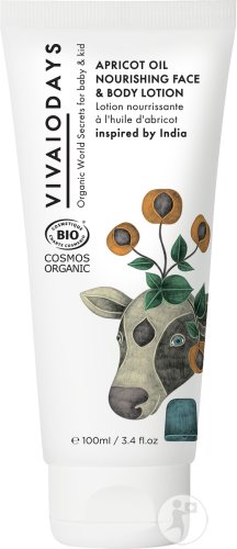 Vivaiodays Nourishing Lotion With Apricot Oil Face And Body Tube 100ml
