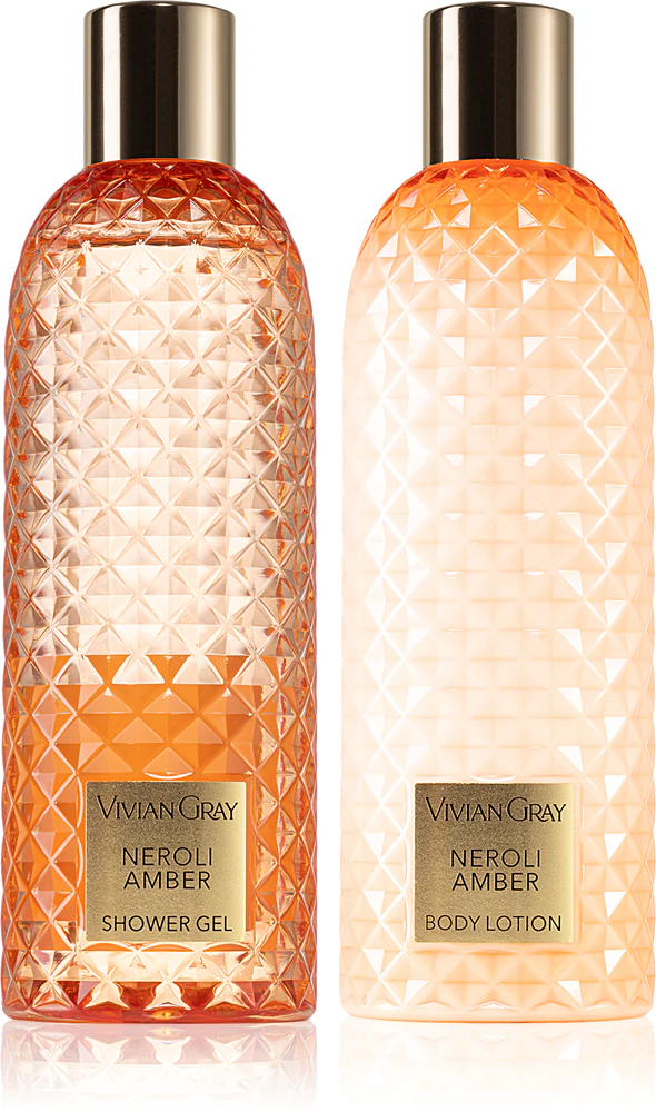 Vivian Gray Gemstone Neroli & Amber gift set with moisturizing effect
