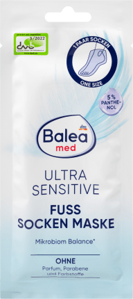 Balea MED Foot sock mask ultra sensitive, 1 pair, 2 hours