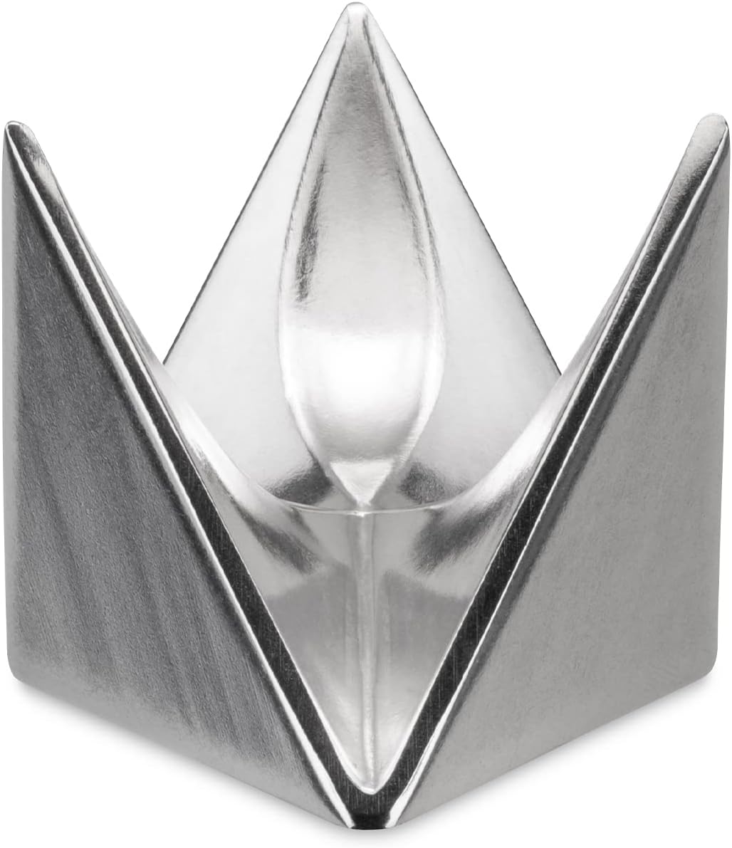 Alessi AGO01 Roost Egg Cup Aluminum Mirror Polished, Silver, 4.5 x 4.5 x 4.5 cm