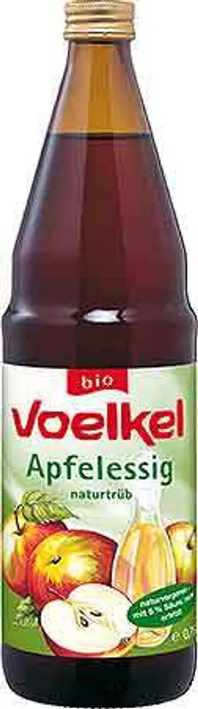 Voelkel natural food juices Voelkel Apple Cider Vinegar naturally cloudy -- 0.75l