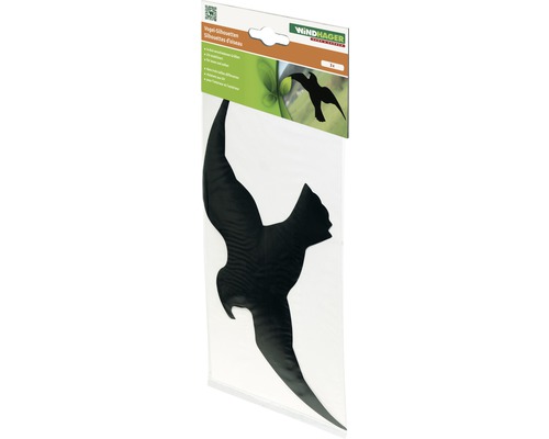 Bird repellent Silhouette Windhager self-adhesive black 3 pieces