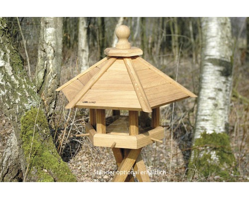 Hornbach Bird feeder approach made of oak wood 55 x 62 x 43 cm