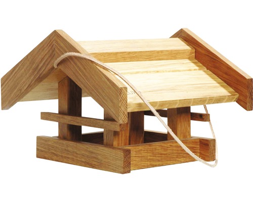 Hornbach Bird feeder base made of oak wood 31x28x20 cm