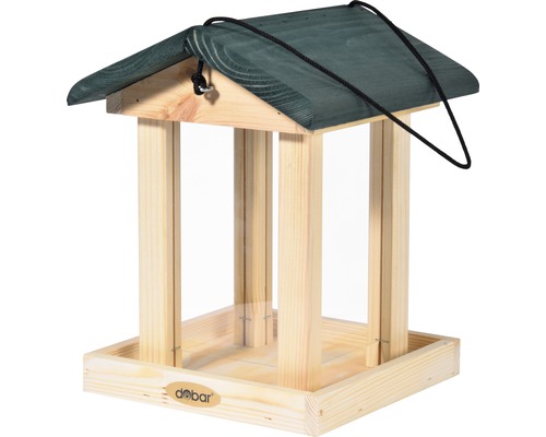 dobar Bird feeder with feed silo 22 x 25 x 28 cm