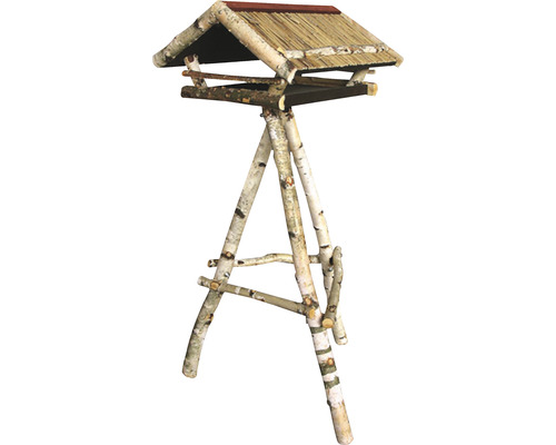 Siena Garden birch bird feeder including stand 52 x 55 x 125 cm