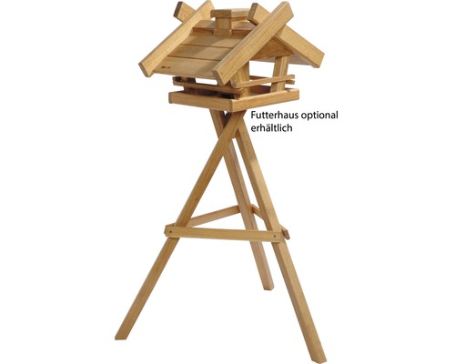 Hornbach Bird feeder stand made of solid oak 60x60x90 cm