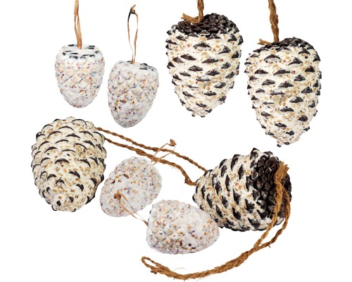 Hornbach Bird food mix filled pine cones 8 pieces