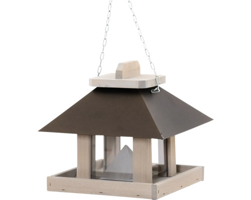 Bird house Siena Garden bird feeder Luna 26x26x24 cm, pine FSC 100% bird feeder, feeding station for wild birds