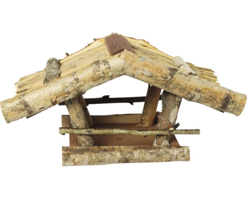 Bird house Siena Garden bird feeder Nick 39x24x19 cm, birch bird feeder, feeding station for wild birds
