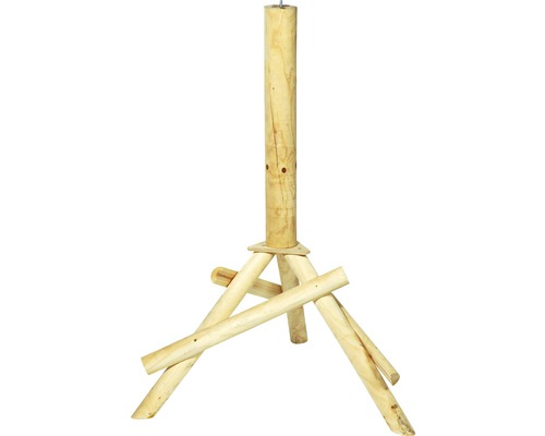 Hornbach Birdhouse stand DOBAR pine three-legged approx. 65 x 60 x 100 cm birdhouse post, bird feeder stand