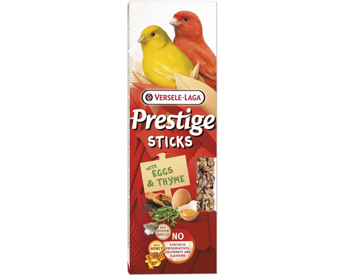 Bird snack VERSELE-LAGA Prestige Sticks for canaries with eggs & thyme 60 g, 2 pcs.