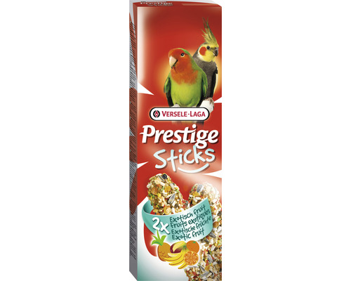 Bird snack VERSELE-LAGA Prestige Sticks with exotic fruits 2 x 70 g for large parakeets and dwarf parrots