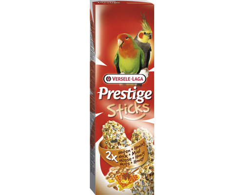 Bird snack VERSELE-LAGA Prestige Sticks with nuts & honey 2 x 70 g for large parakeets and dwarf parrots