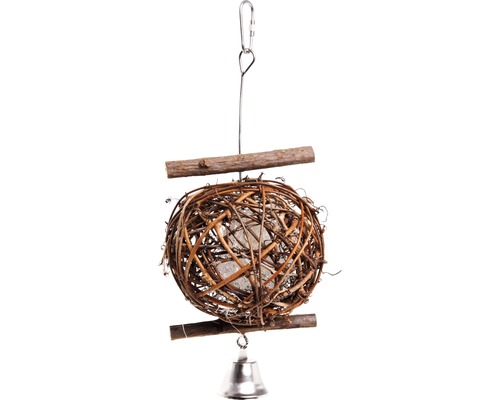 Bird toy Karlie Wooden Bird Ball 5 cm, natural