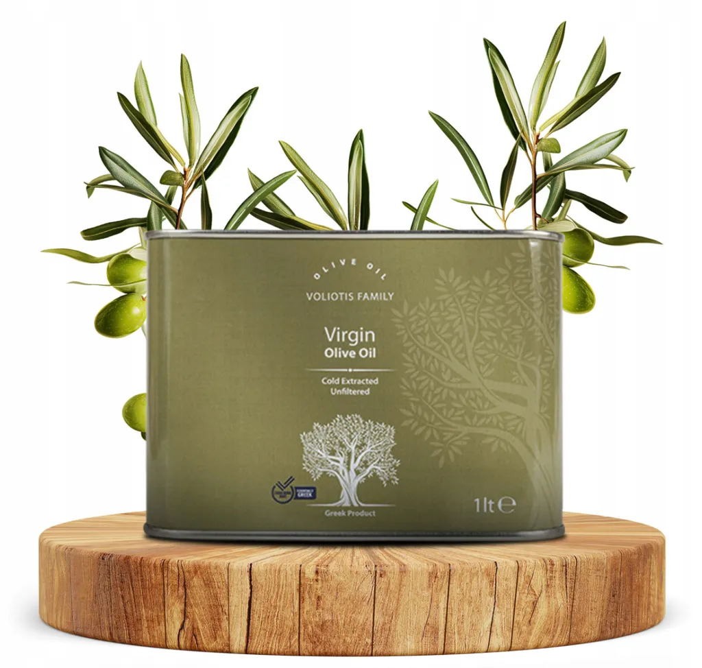 Voliotis | Olive Oil 1 L - Cold-pressed - For High Temperatures - Mild Taste - Extra Virgin - Greece 1000 ml